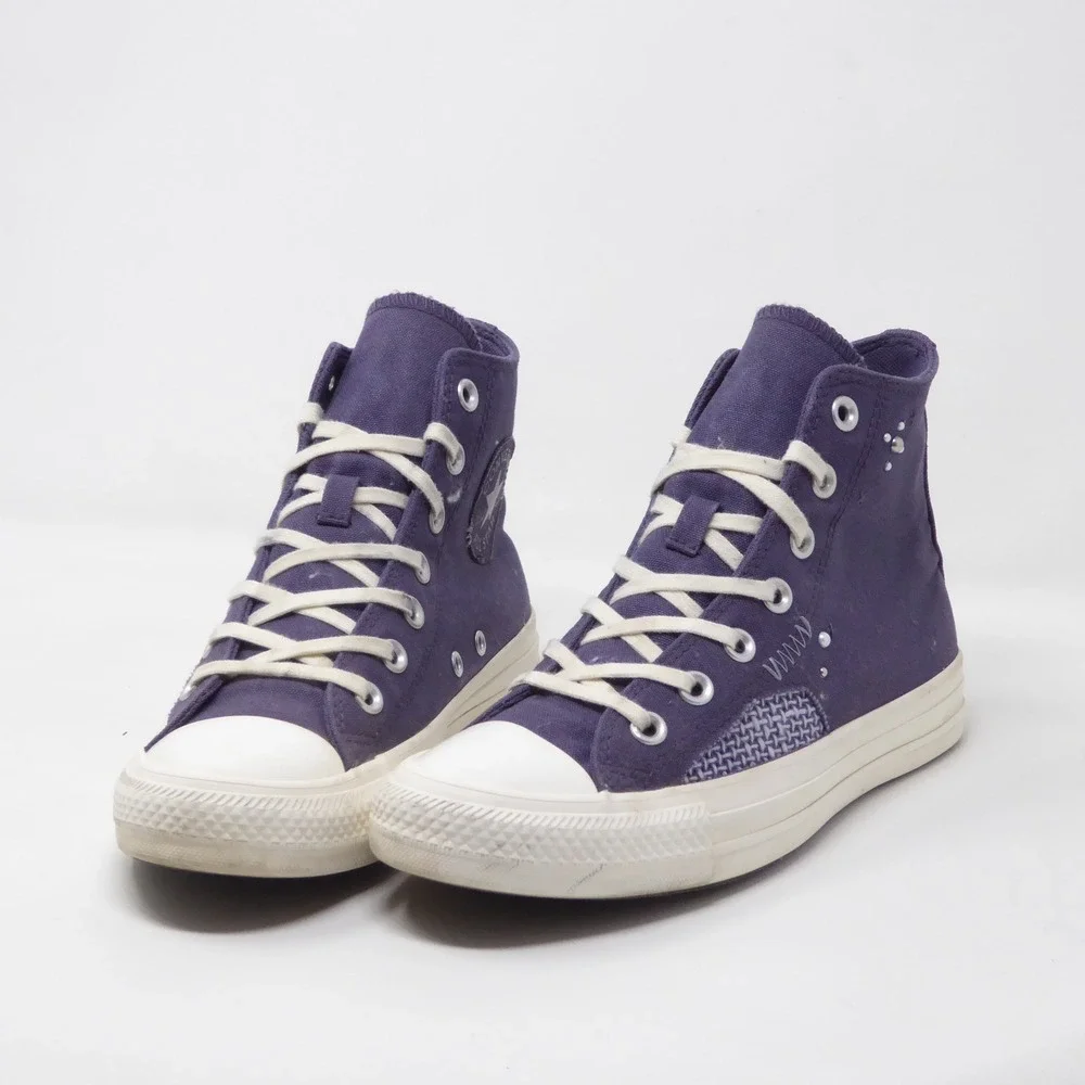 Converse Women Shoes Purple Chuck Taylor All Star High Top Beaded A12515F 7.5 - Picture 4 of 10